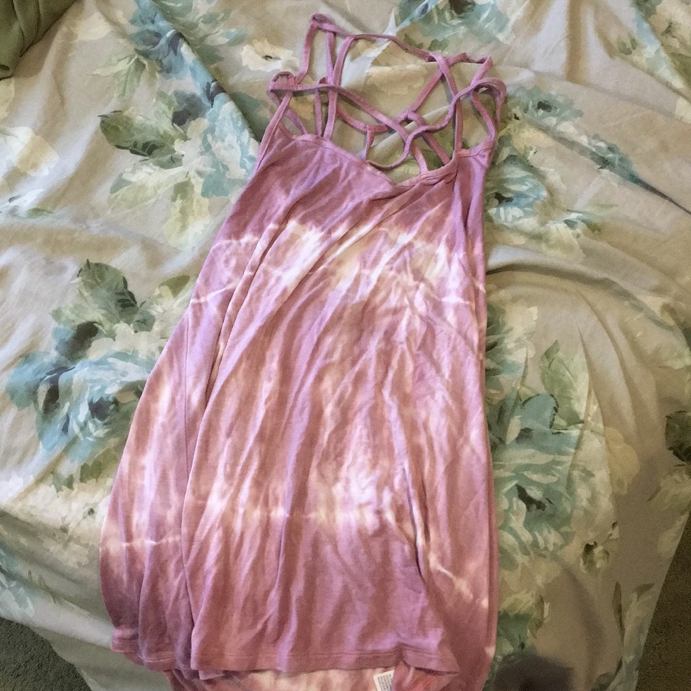A&E Soft and Sexy tank top in mauve and white